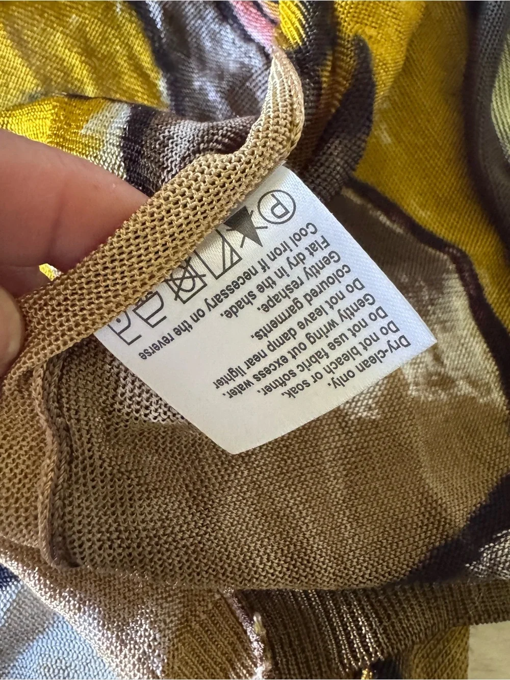 Adore Black, Beige & Gold Art-Print Flowing Wrap Scarf